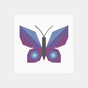 Butterfly Quilt Pattern | Butterfly Quilt Pattern | Digital PDF Download | 12 inches | Foundation Paper Piecing | FPP | Garden | Spring