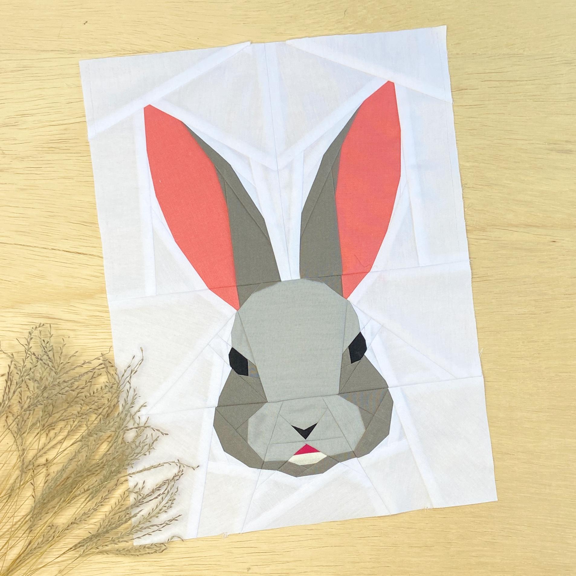 BUNNY Quilt Pattern | Pdfdownload | Paper Piecing | Spring | Garden ...