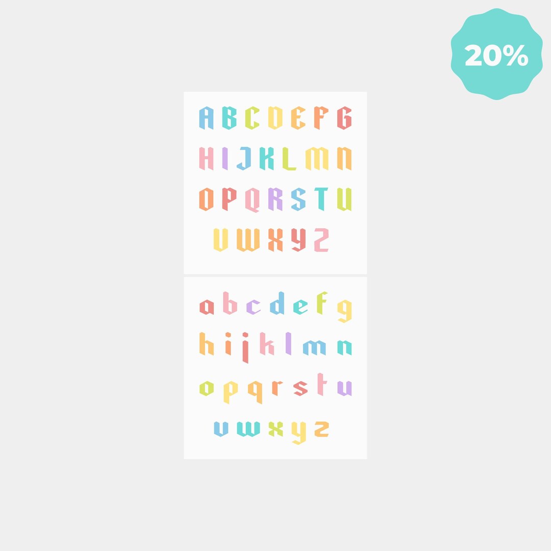 Gothic Uppercase and Lowercase Quilt Patterns Alphabet Quilt PDF ...