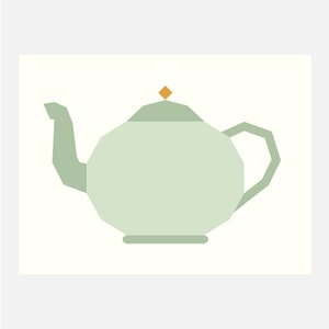 Tea Party Tales Quilt Pattern | Digital PDF Download | Foundation Paper Piecing | FPP | Alice in Wonderland | Mini Quilt