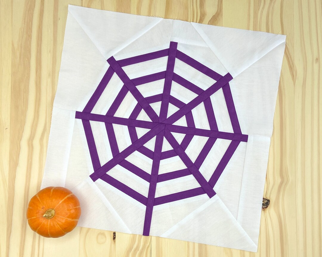 Spider Web Quilt Pattern Halloween Quilt Pattern PDF Digital Download