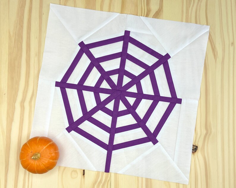 Spider Web Quilt Pattern PDF Halloween Quilt Pattern Etsy