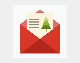 Letter to Santa Quilt Block Pattern | Christmas Quilt Pattern | Digital PDF Download | 12 inches | Foundation Paper Piecing | FPP | Xmas