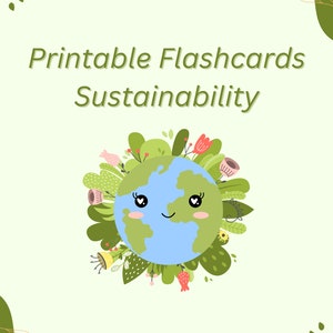 Duurzaamheid voor kinderen | Duurzame producten | Milieuvriendelijke gewoonten | Afdrukbare flashcards voor peuters | Ideeën voor het lesgeven aan kleuters |