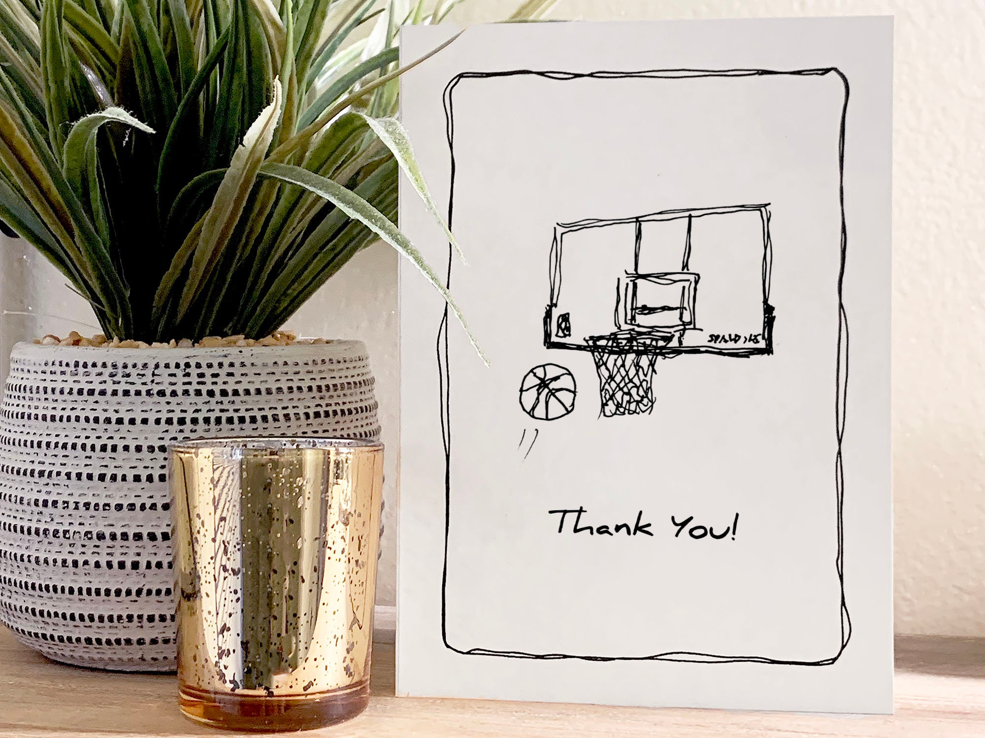 Basketball Printable Thank You Card for Coach, Team Mom or Dad, NBA ...