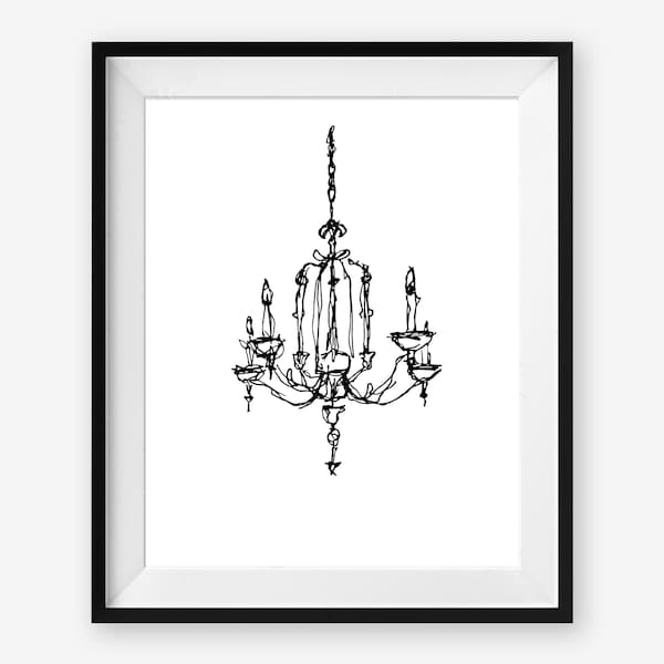 Chandelier Printable - Etsy