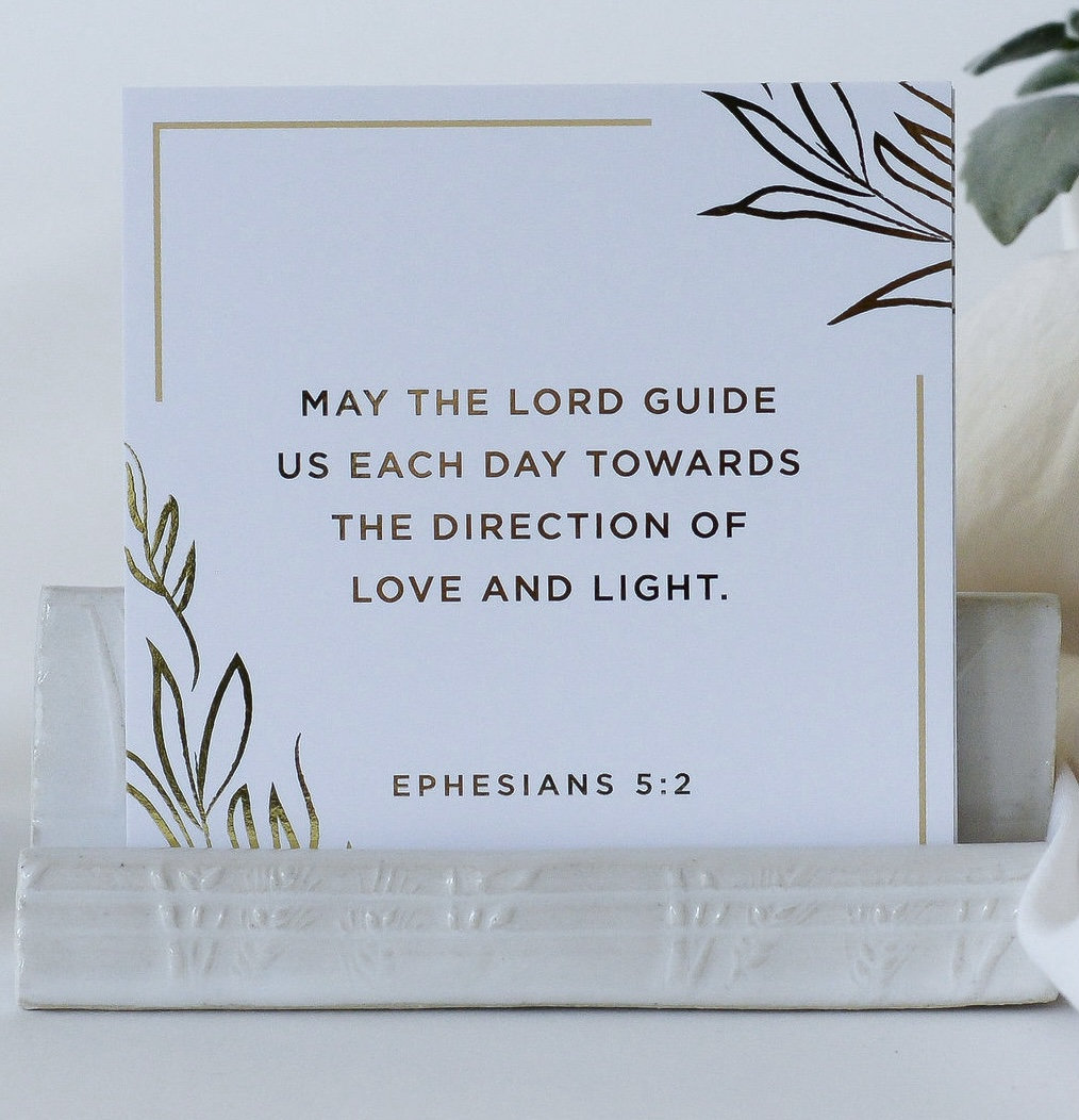 Gold Foil | Scripture Cards | Devotional Cards | Housewarming | Bible Verse Cards