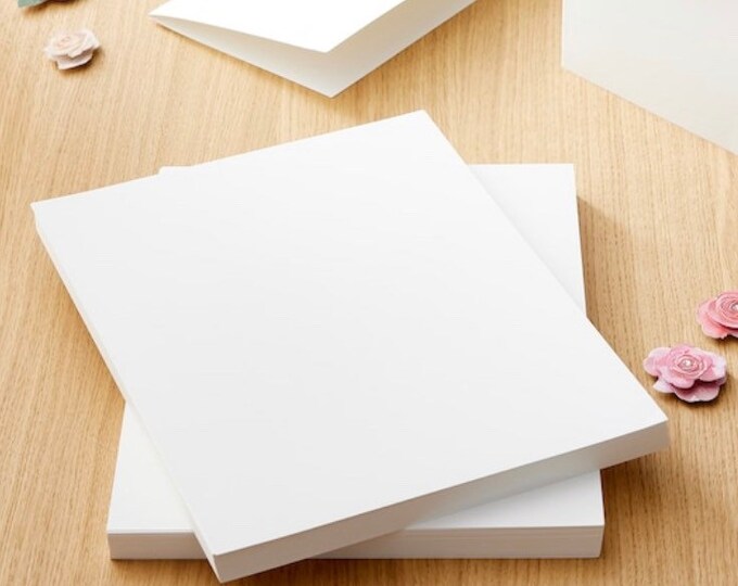 Blank Heavyweight White Cardstock 110lbs 4x6, 5x7 & 8.5x11 RESTOCKED Etsy