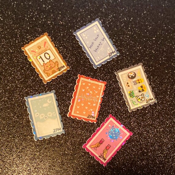 KPOP Boy Group Edition Holographic Stamp Sticker Set