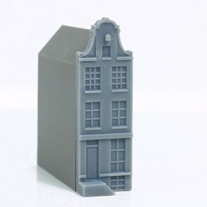 Dutch Canal House - Neck Gable - Miniature Replica N-Scale - Amsterdam Herengracht 150