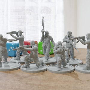 Cartel Gang - Seven - moderne wargamingminiaturen voor tabletop-rpg - minifiguren op schaal 20 mm / 28 mm / 32 mm