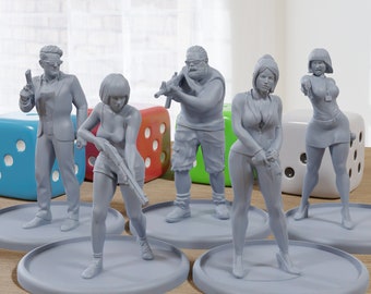 Civiles armados: Minifiguras impresas en 3D - Juegos de mesa postapocalípticos