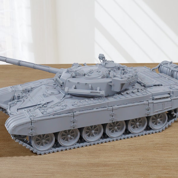 T-72A Soviet Main Battle Tank - 3D Resin Printed 28mm / 20mm / 15mm Miniature Tabletop Wargaming Combat Vehicle