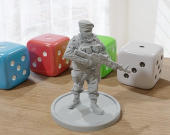 Commando - Modern Wargaming Miniatures for Tabletop RPG - 20mm / 28mm / 32mm Scale Minifigures
