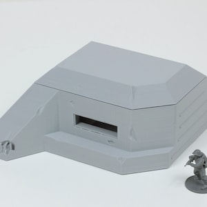 Regelbau Type 667 Bunker - Tabletop Wargaming WW2 Terrain | 15mm 20mm 28mm Miniature 3D Printed Model | Bolt Action