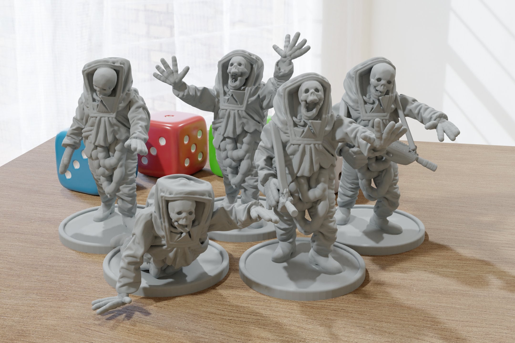 Zombies in Biohazard Suits ZONA ALFA Modern Wargaming Etsy