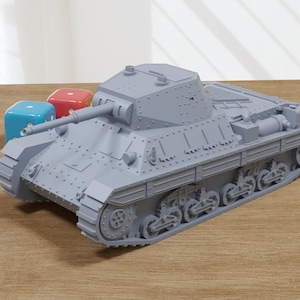 Carro Armato P40 Medium Tank - 3D Printed Miniature Wargaming Combat Vehicle - 28mm / 20mm / 15mm Scale