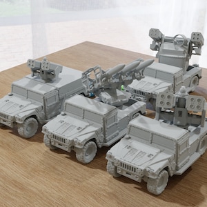 Armed Humvee (Hummer) - Miniature Gaming Tabletop RPG  - 28mm Vehicle