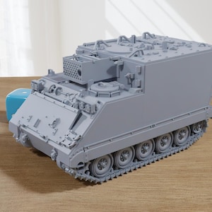 M577A2 - US Army command post carrier - 3D Printed Miniature Tabletop Wargaming Combat Vehicle 28mm / 15mm  Scale