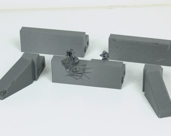 Concrete Defense Line – 28mm Tabletop Wargaming Terrain