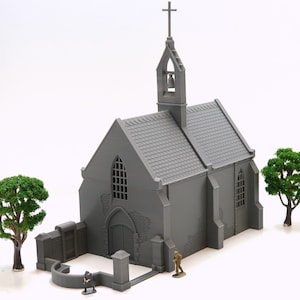 Chapelle Saint-Louis de Formigny - Tabletop Wargaming WW2 Terrain | Miniature 3D Printed Model | Flames of War - Zona Alfa - Bolt Action