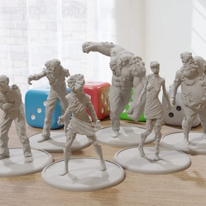 Infizierte Zombie Horde - 28mm / 32mm - Post-Apokalyptische Minifigur - Ideale Proxy-Miniatur für Fallout Wasteland - Tabletop-Rollenspiel