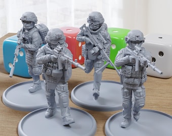 Russian SSO in Syria c2016 Bravo - 3D Printed Minifigures for Modern Tabletop Wargaming 28mm / 32mm Scale