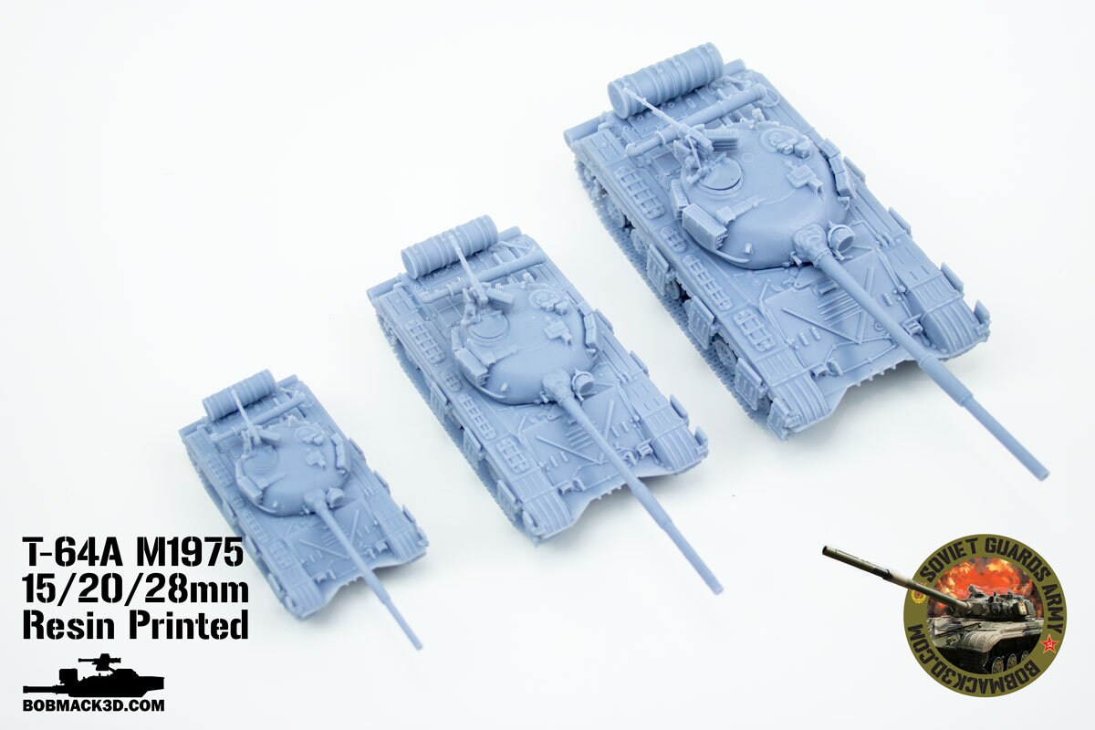 T-64 Main Battle Tank 28mm / 20mm / 15mm Wargaming Vehicle - Etsy