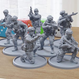 US Special Forces Delta 90s - 3D Printed Miniature Wargames Minifigures  - 28mm / 32mm Scale
