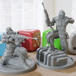 Wasteland Snipers - 28mm / 32mm - Minifigure post-apocalittica - Proxy ideale per Zona Alfa - Fallout Wasteland - Giochi di ruolo da tavolo