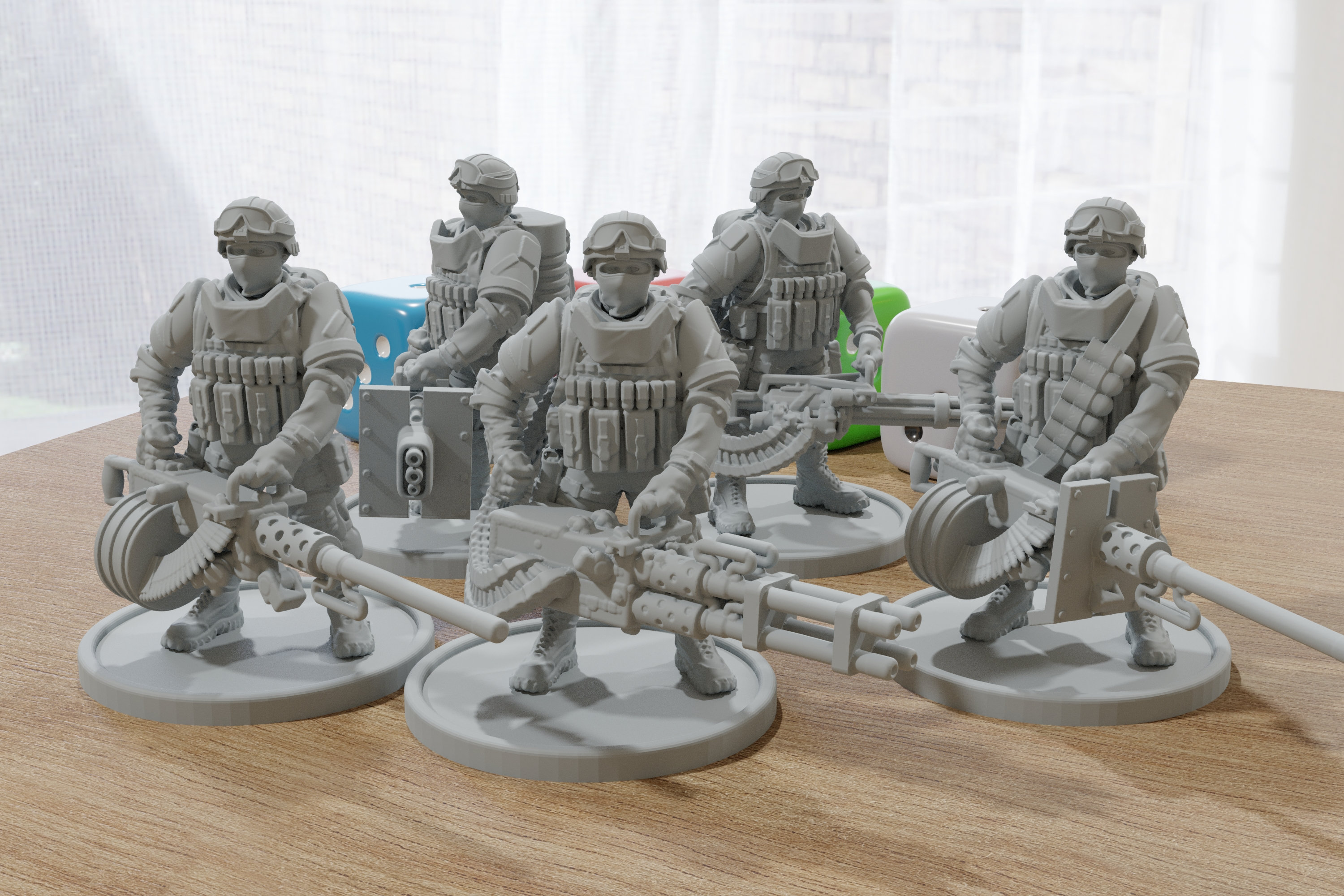 Modern Wargaming Miniature for Tabletop RPG Javelin Soldier 28mm32mm