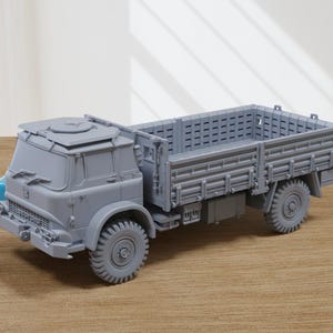 Bedford Mk (Open) - British Army 4 Ton Truck - 3D Printed Miniature Tabletop Wargaming Combat Vehicle 28mm / 15mm  Scale