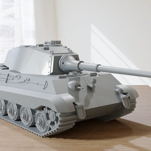 Pz.Kpfw.VI «Tiger II» (Sd.Kfz.182) - 3D Resin Printed 28mm / 20mm / 15mm Miniature Tabletop Wargaming Vehicle