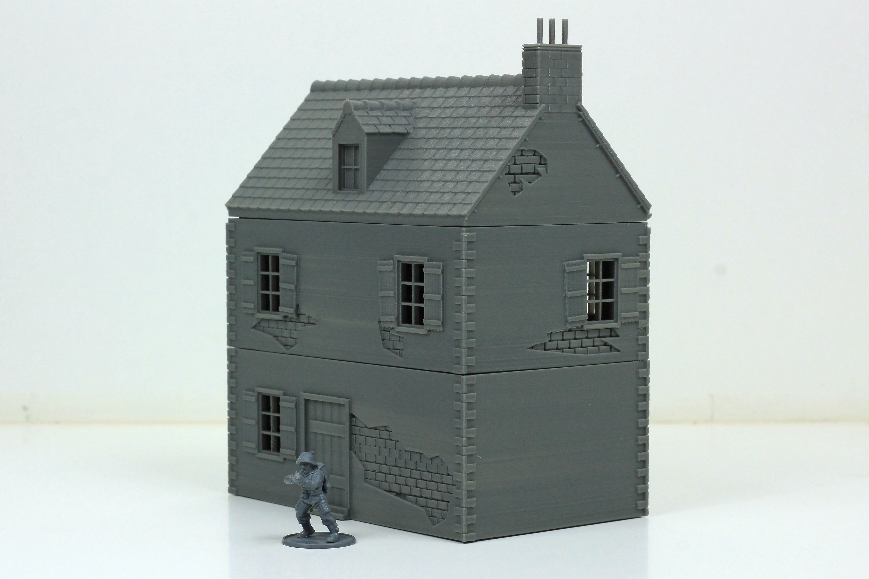 MAISON DE VILLAGE SHED - R - 3D Terrain FOW Bolt Action WARGAME WWII05