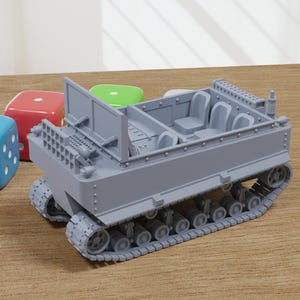 M29 Weasel Tracked Vehicle (Korean War) - 3D Printed Miniature Wargaming Combat Vehicle - 28mm / 20mm / 15mm Scale