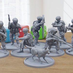 South American Special Force - 3D Printed Miniature Wargames Minifigures  - 28mm / 32mm Scale