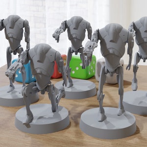 B2 Super Battle Droids Squad - Star Wars Legion 35 mm Proxy Miniatur für Tabletop-Rollenspiel
