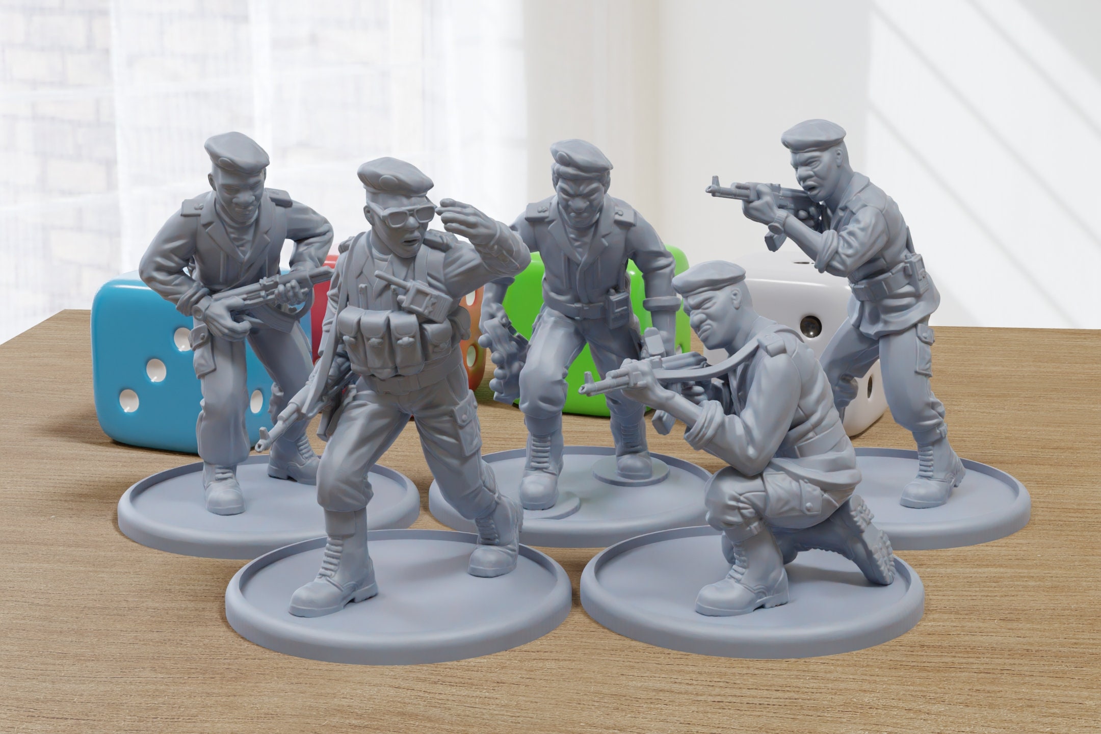 1/35 Russian Commando Soldier Resin Model Kit Pièces détachées en résine non assemblées et non peintes (2 personnes) (Sq5U-8