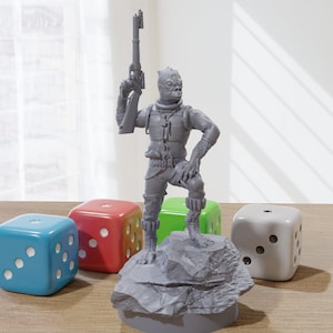 Bossk - Hero Pose - Star Wars Legion 35mm Proxy Miniature for Tabletop RPG