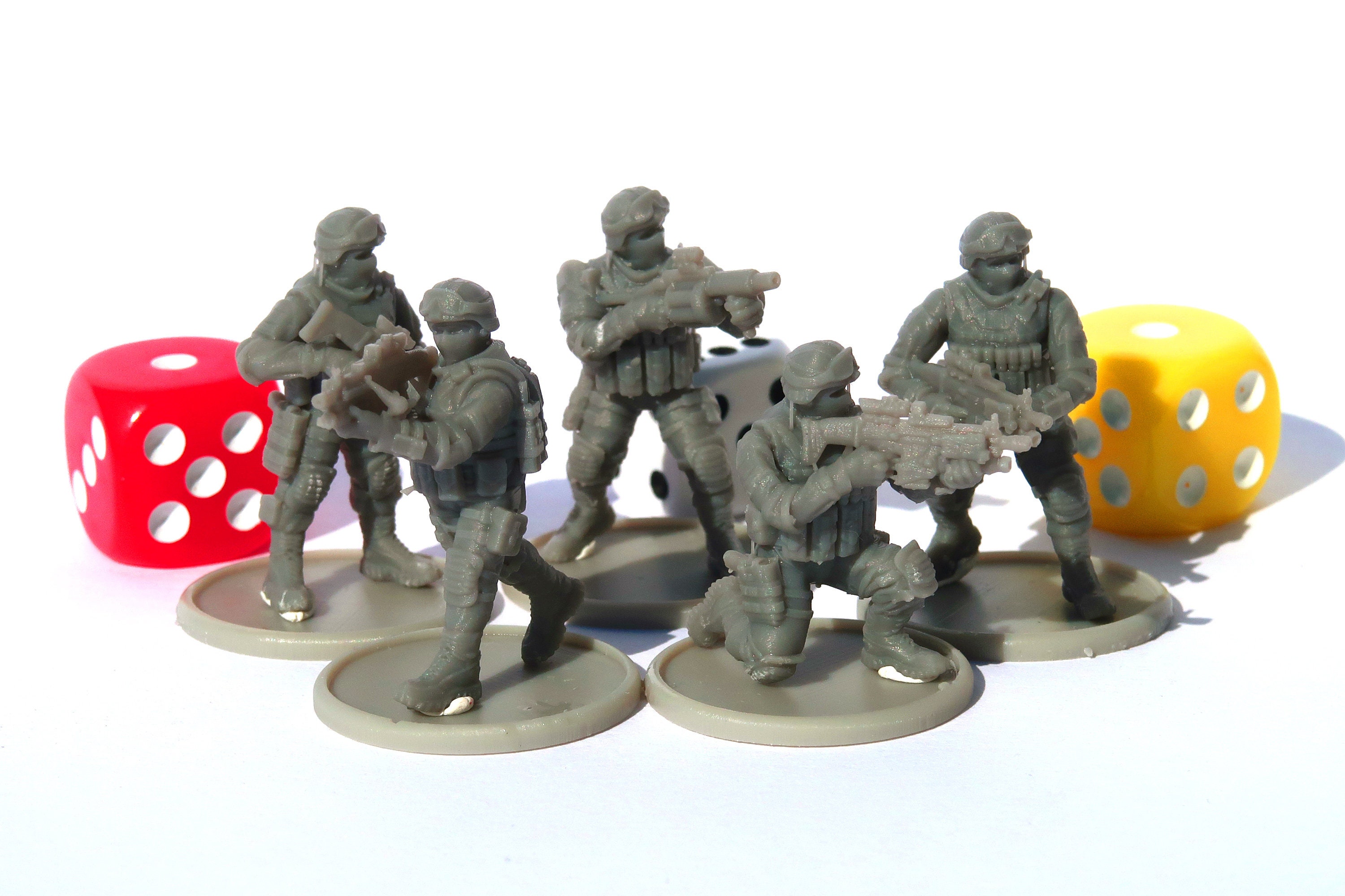 Rifle Squad - Modern Wargaming Miniatures for Tabletop RPG - 20mm ...