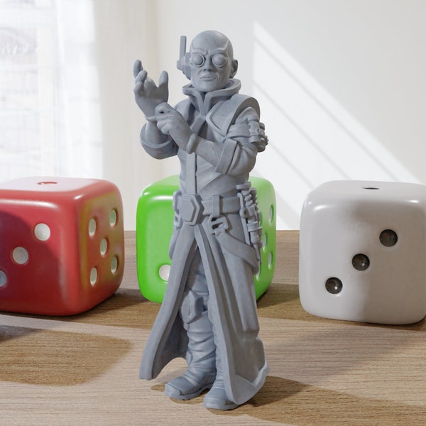 Cyber Doctor - Figurines proxy imprimées en 3D pour les jeux de table miniatures sur le thème de la science-fiction et du cyberpunk