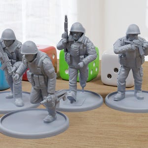 Russian Army in Combat Chechnya 1995 - 3D Printed Minifigures for Modern Tabletop Wargaming 28mm / 32mm Scale