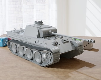 PZ.Kpfw V 'Panther' - WW2 German Tank - 3D Resin Printed 28mm / 20mm / 15mm Miniature Tabletop Wargaming Vehicle