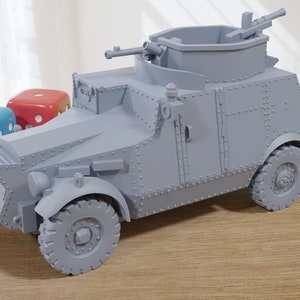 Morris Model CS9lLAC  WW2 British 3D Resin Printed 28mm / 20mm / 15mm Miniature Tabletop Wargaming Vehicle