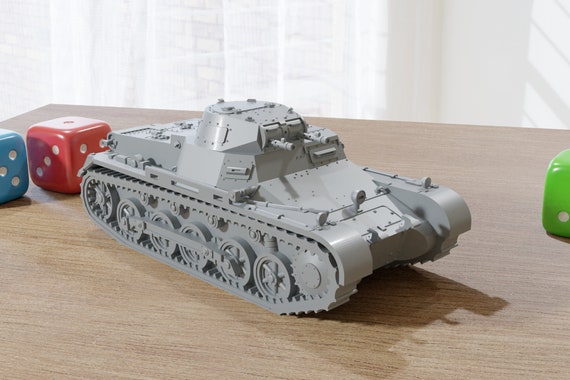 Modèle 3D Imprimé En Résine - Canon Antichar Tchèque Lt Vz40 (37mm) WWII - Échelles Multiples