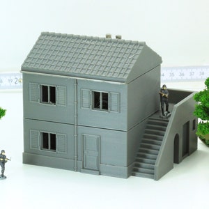 Italian House - Two Familia DS T2 - Historical Tabletop Wargaming Terrain - Miniature Gaming - 3D Printed