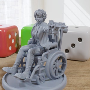 Zoe the Survivor - 3D Printed Minifigures for Post Apocalyptic Miniature Tabletop Games like Zona Alfa - Fallout Wasteland