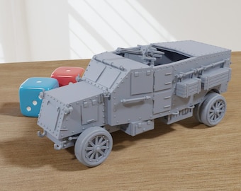 Camion Blindé Anti-aérien Pierce Arrow WW1 Britannique - Modèle 3D Imprimé 1/56-1/100 - Wargamezone