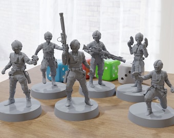 Rebel Pilots - Star Wars Legion 35mm Proxy Miniature for Tabletop RPG