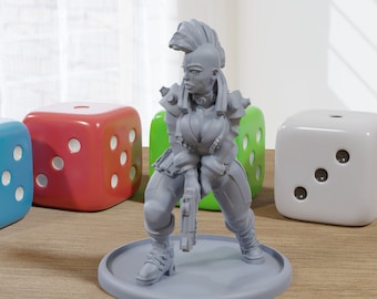 Street Kid - Minifigure proxy stampate in 3D per giochi da tavolo in miniatura di fantascienza/cyberpunk